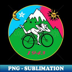 Albert Hoffmann LSD Bike - Exclusive PNG Sublimation Download - Bring Your Designs to Life