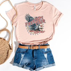 freedom tour born to be free shirt, 4th of july shirt, independence day shirt, memorial shirt, patriotic usa gift, gift