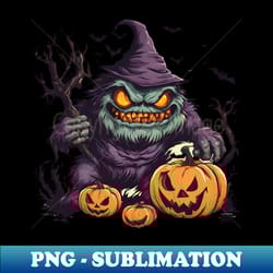 monster of the halloween and jack olantern - high-quality png sublimation download - spice up your sublimation projects