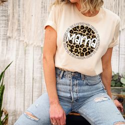 leopard mama shirt, mother's day shirt, mom life t-shirt, mommy shirt, simple mama top, gift for mama, christian mom shi