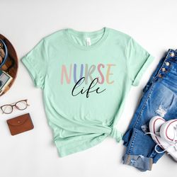 nurse life shirt, nurses week shirt, nursing school shirt, nurse work tee, rn t-shirt, gift for nurse student shirt