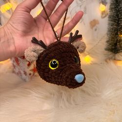 Crochet deer, decor, Christmas toy