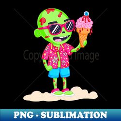 Summer Zombie - High-Resolution PNG Sublimation File - Capture Imagination with Every Detail