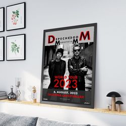 depeche mode poster, memento mori tour poster, depeche mode world tour 2023, depeche mode august 6 2023, depeche mode ma
