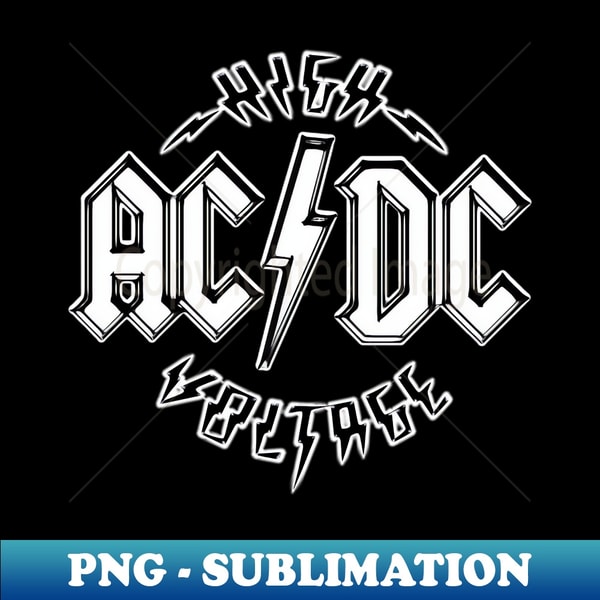 Vintage ACDC High Voltage Neon Style - Stylish Sublimation D | Inspire ...