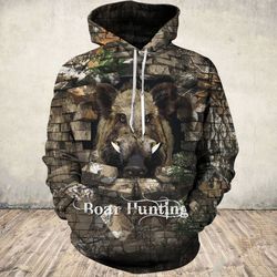 boar hunting 3d all over printed hoodie x111262