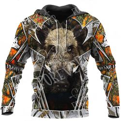boar hunting all over printed hoodie &8211 tt311224