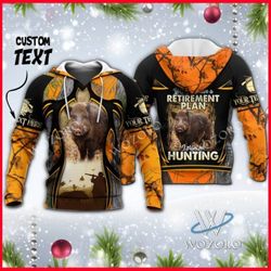 boar hunting all over printed hoodie m151105