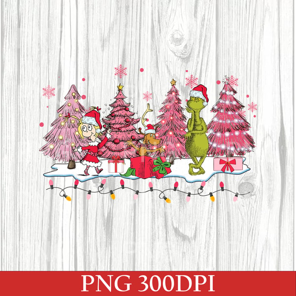Grinch Tree Graphc Retro Grinch Christmas Tree PNG, Grinch Max Tree PNG, Whimsi - Inspire ...