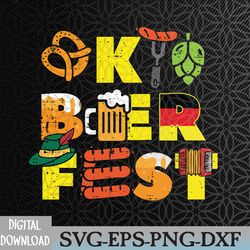 oktoberfest german things cute bavarian festival svg, eps, png, dxf, digital download