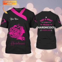 custom 3d t-shirt: discover the look of an awesome hairdresser