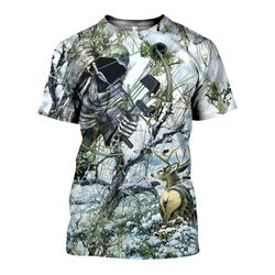bowhunting in winter shirts and shorts 3d print for men for girls