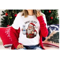 santa's helper shirt, christmas icu nurse crna shirt, funny propofol rn pharmacist pharmacy tech shirt, anesthesia shirt