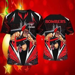 custom essendon bombers 3d t-shirt: personalized fan gear for true supporters - show your team spirit!