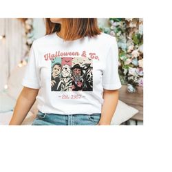 halloween friends ghost shirt, horror characters t-shirt, halloween ghost tee, horror movie characters shirt, scary gift