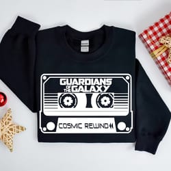 cosmic rewind cassette sweatshirt, cosmic rewind shirt, guardians of the galaxy t-shirt