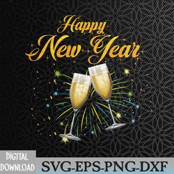 happy new year nye party - funny new years eve confetti svg, eps, png, dxf, digital download