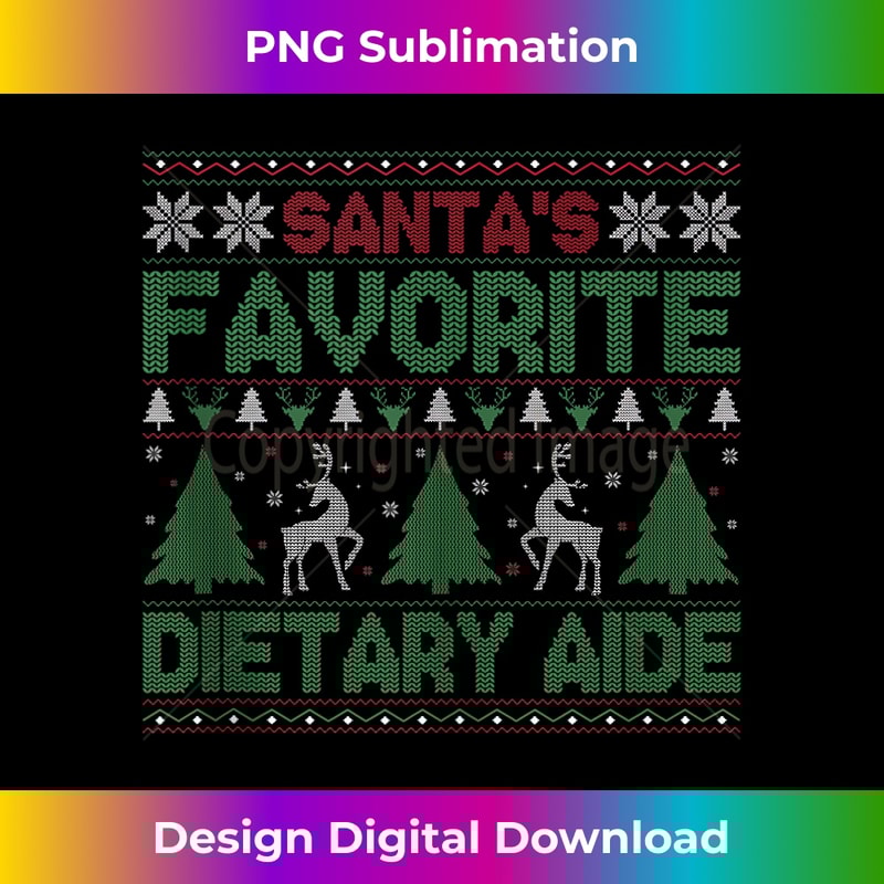 IU-20231115-3164_Santa's Favorite Dietary Aide Ugly Christmas Sweater Tank Top 1.jpg