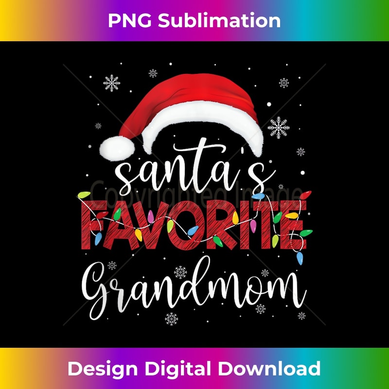 LY-20231115-4481_Ugly Sweater Christmas Santa's Favorite Grandmom Xmas Tank Top.jpg