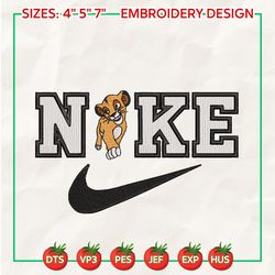 nike x nala and simba, brand embroidered sweatshirt, inspired brand embroidered sweatshirt, brand embroidered hoodie, inspired brand embroidered crewneck, brand embroidered gift