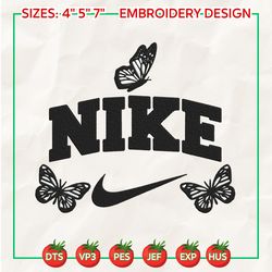 brand embroidered sweatshirt, nike butterfly embroidered sweatshirt, brand embroidered crewneck, brand embroidered hoodie, brand gift, embroidered gift
