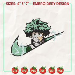 nike x midoriya my hero academy embroidered sweatshirt, anime embroidered sweatshirt, custom brand anime embroidered crewneck, anime custom embroidered crewneck, best-selling custom embroidered sweatshirt