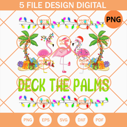 flamingo deck the palms , christmas tree , christmas lighting bling
