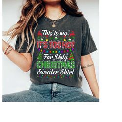 this is my it's too hot for ugly christmas sweaters shirt, funny christmas shirt, ugly christmas shirt, santa claus shir
