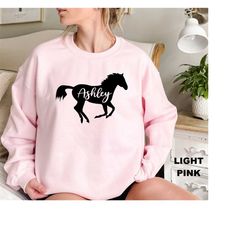 custom horse sweatshirt, horse lover sweatshirt, equestrian sweat, personalized horse sweatshirt, gift for her, mothers