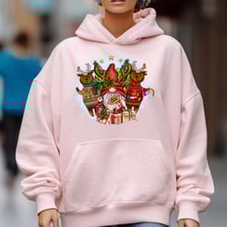 christmas deer gnome women christmas sweatshirt, funny christmas sweatshirt