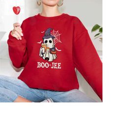 boo-jee sweatshirt, halloween ghost crewneck, cute ghost hoodie, boo shirt, spooky season tshirt, trendy halloween sweat