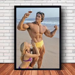 arnold schwarzenegger bodybuilding poster canvas wall art family decor, home decor,frame option.jpg