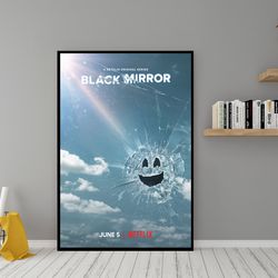 black mirror tv series poster - high quality silk wall art - room decor - black mirror poster for gift.jpg