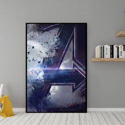 avengers endgame movie poster - high quality silk wall art - avengers poster for gift.jpg