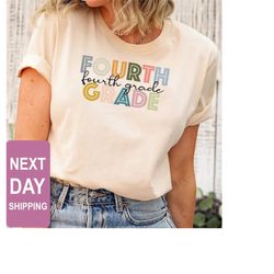 4th grade teacher shirt, 4th grade team, back to school shirt, fourth grade shirt, teacher appreciation, elementary scho