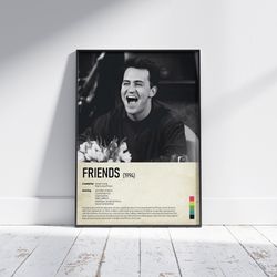 friends digital poster, chandler bing poster print, friends digital download, wall poster,digital poster,digital downloa