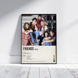 friends tv series digital download poster, tv series poster print, movies wall decor, instant download, digital poster,