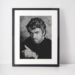 george michael print free shipping music print poster iconic art a6 a5 a4 a3 a2 a1 a0 6x4 5x7 10x8 custom size ava
