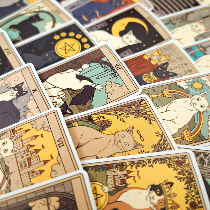 VintageTarotCardsStickersZodiacAstrologyStickersHoroscopeTarotDeckLuggageDecalsStickers
