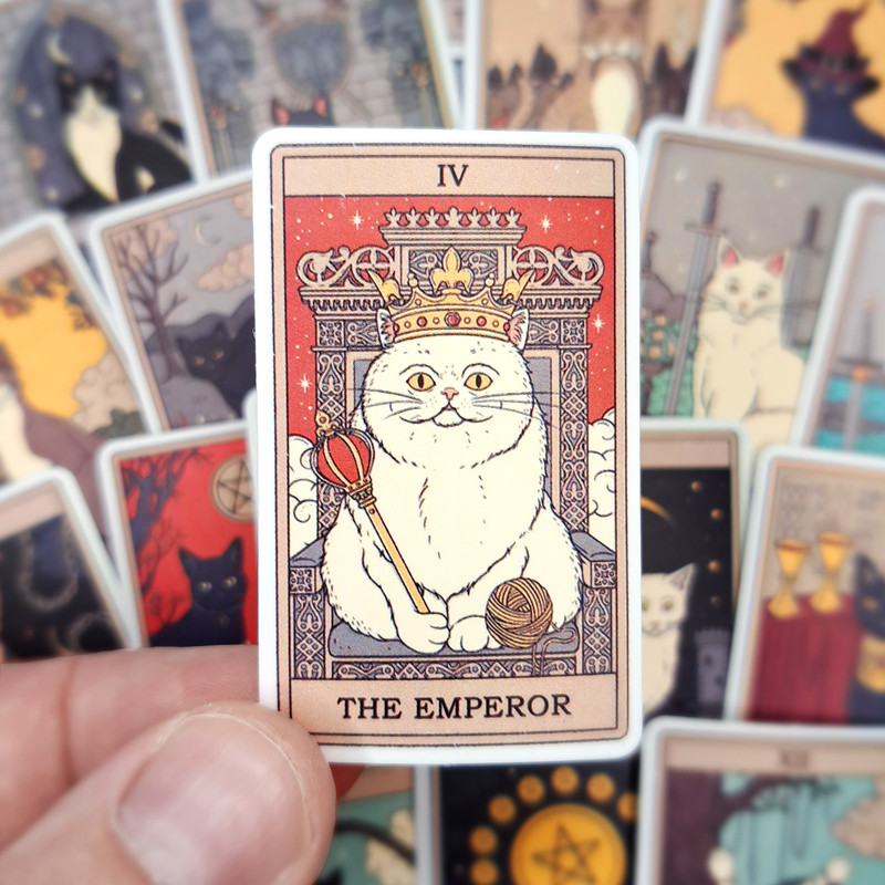 VintageTarotCardsStickersZodiacAstrologyStickersHoroscopeTarotDeckLuggageDecalsStickers