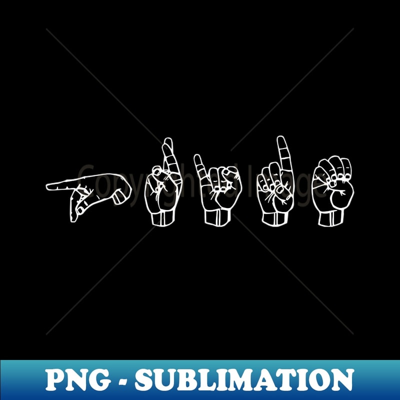 Sign Language Pride PRIDE ASL Sign Language Design - Premium PNG Sublimation Fil | Inspire ...