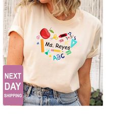 custom teacher shirt, heart custom t-shirt, teacher team shirts, personalized school tshirt, customized name teacher shi