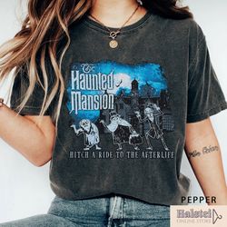 comfort color vintage haunted mansion shirt, the haunted mansion shirt, retro disney halloween shirt, halloween party, h