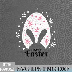 happy easter bunny rabbit face funny easter day svg, eps, png, dxf, digital download