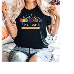 first day of kindergarten shirt, back to school shirt, preschool, first grade