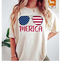 merica glasses shirt, america shirt, july 4th shirt, 4th of july shirt, merica, freedom, stars and stripes, flags, usa,