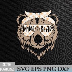 mama bear face sunglasses mother mom mommy mother's day svg, eps, png, dxf, digital download