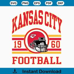 Retro Kansas City Chiefs Svg Digital Download