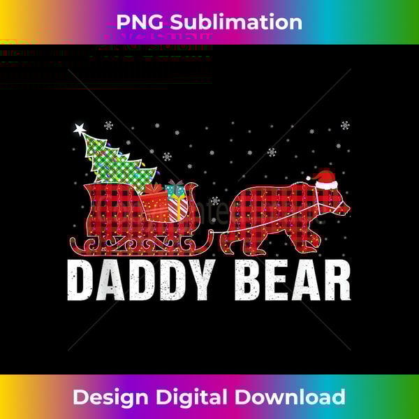 HV-20231115-1116_Daddy Bear Sleigh Christmas Family Matching Xmas Pajama Tank Top.jpg