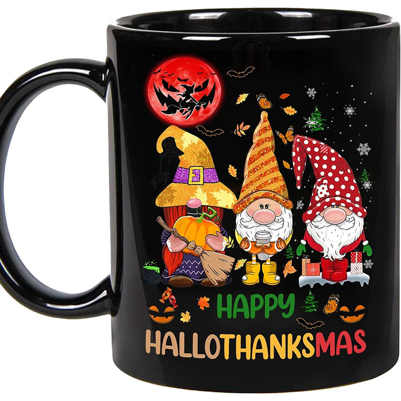 Gnomes 2023 Happy Hallothanksmas Gnomes, Gnome Mug, Thanksgiving Gifts, Halloween Mug, Christmas Mug.jpg